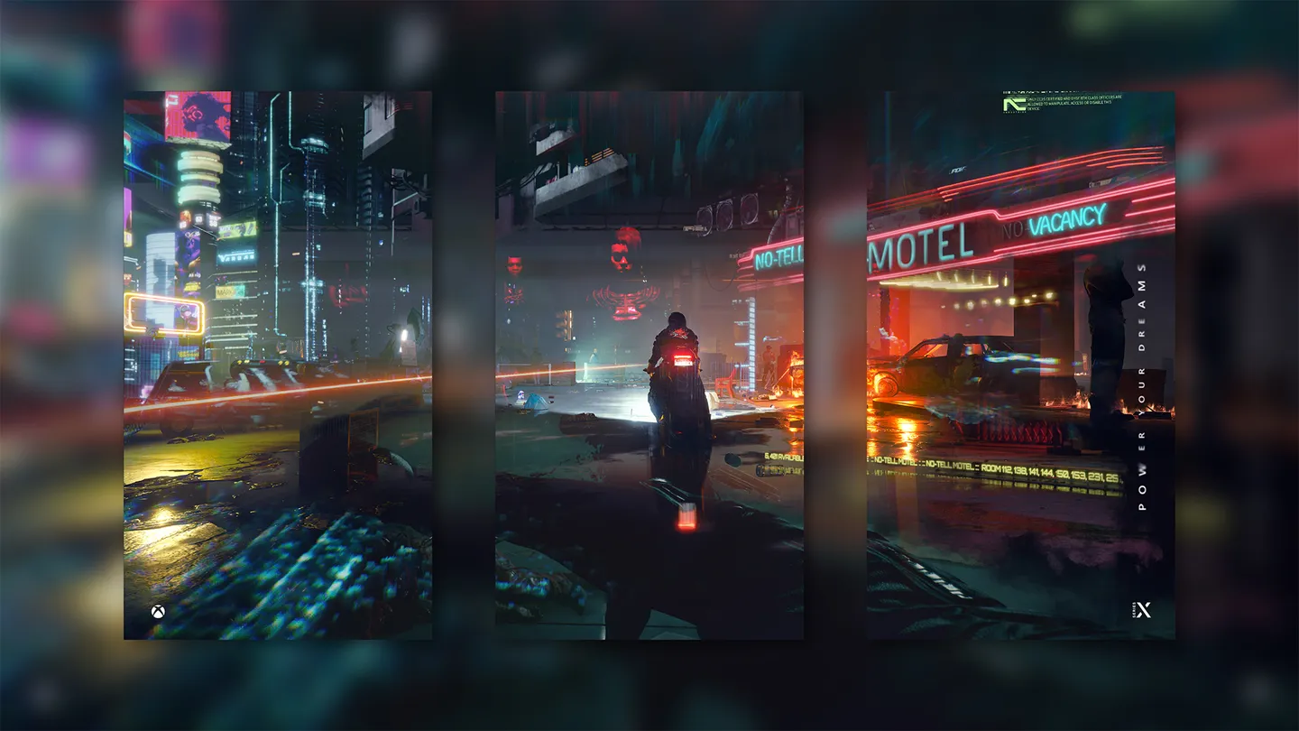 Image of a custom Cyberpunk 2077 wallpaper